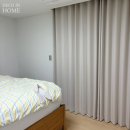 삼일로-13 | 데코인홈 진주커튼 정촌 우방아이유쉘 34평 A, 거실 린넨 안방 암막커튼으로 꾸몄어요 (시공후기)