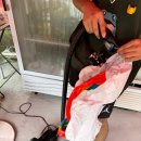 둘째마당바위 | 양주 장흥 계곡 식당 둘째마당바위 대형 에어바운스에서 물놀이