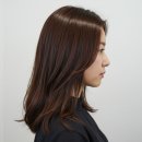 씨유진해덕산점 | 풍호동 중단발머리에 모카브라운 염색,따뜻함을 더하는 헤어 컬러