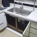 우남푸르미아 무지개다리 좌측 | 부천 우남 푸르미아 누수 싱크대 개수대장 교체 한스 엠보씽 사각싱크볼 설치