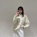 화이트코튼 | 넣입 하기좋은 던스트 린넨 스트라이프 셔츠 코튼 스커트 화이트 피팅 후기