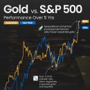 금 대 S&P 500: 지난 5년 동안 어느 것이 더 많이 성장했나요? 이미지