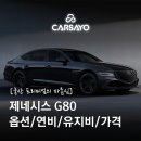 제네시스 G80 2.5T AWD 총정리 : 색상, 옵션, 연비, 유지비부터 블랙/화이트 장기렌트 가격까지!