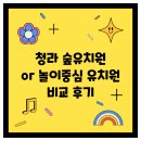 새하늘어린이집 | 숲유치원 비교 - 예빛유치원 vs 세라유치원 vs 호정숲속어린이집 (입학설명회 내용 및 내부시설 상세 후기)