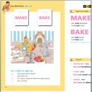 ﻿Vocabulary -14(Make 와 Bake의 뜻과 문장 안에서의 쓰임과 cake가 들어간 복합어 배우기 ) 이미지