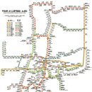 서울, 부산, 대구, 대전, 광주, 울산 미래의 지하철 노선도 (개통예정) 이미지