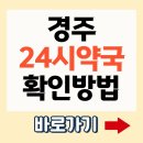 경주 수약국 | 경주 24시간 약국 심야영업 일요일 약국 검색 방법