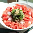 토마토 냉국수 이미지