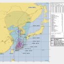 [8.23 10:00 업데이트] 제 8호 태풍 바비 예상 경로 이미지