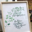 캘리그라피&꽃그림 이미지