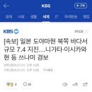 [속보] 일본 도야마현 북쪽 바다서 규모 7.4 지진…니가타·이시카와현 등 쓰나미 경보 이미지