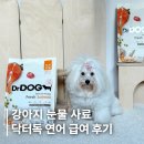 독 | 강아지피부병사료추천 눈물사료 닥터독 연어 급여후기