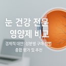 밀토제놀 눈건강과 안압에 효과적인 성분 영양제 추천 (미르토제놀)