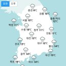 [오늘 날씨] 전국 흐리고 가을비… 낮 최고기온 11~19도 `쌀쌀` (+날씨온도) 이미지