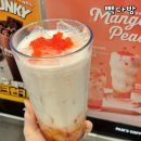 빽다방대구다사세천점 | 빽다방 메뉴 사진 별빛 망고피치라떼 가격 칼로리