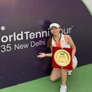 강원도청 박소현, ITF 인도 테니스대회 단식 우승 이미지