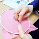 07.08. 프랑스 자수 만들기 | 창동종합사회복지관 프랑스자수 스트링주머니 만들기 후기/공예출강 문의는 핑거킷킷