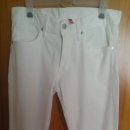 유니클로/슬림핏 컬러진 화이트/30 이미지