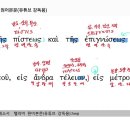 헬라어 문법 에베소서4장13절, 문법및 구문 읽기. 이미지