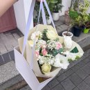 용이동 소로 2-609 | [경기 평택 꽃집] 힐링플라워 _ 초록 감성 담은 생신 꽃다발 후기