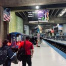 미국🇺🇸_ORD 시카고 오헤어 공항_야밤에 CTA타고 시카고 시내행. Blue Line Trains. 수화물.