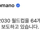 [로마노] 피파는 2030월드컵 참가팀 64개국으로 확대 고려중 이미지