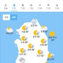 오늘의 날씨🌞☔️☃️, 2024년 7월 21일 일요일 이미지