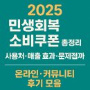 2025 민생회복 소비쿠폰 총정리｜사용처·매출 효과·문제점까지/온라인·커뮤니티 후기 모음