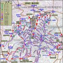 (1-10) 삼성산 종주 등산코스 및 등산로안내(서울대입구~돌산국기봉~칼바위능선-장군봉~삼성산정상~주능선국기봉~관악역코스, 관악산.삼성산 등산지도) 이미지