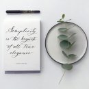 캘리그라피(야간) 이미지