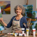 오늘도 그림, 캔버스에 아크릴화 이미지