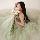라혜 | 웨딩촬영①_오롯이 스튜디오 프리웨딩, 꽃집 플로라혜_유색 민트드레스를 곁들인