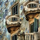 The Casa Batllo in Barcelona, 스페인 바르셀로나 카사밀라 이미지