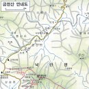 순천 금전산 등산지도 이미지