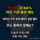 250602 월 아침시황 경제뉴스 요약