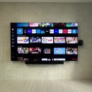 힐스테이트중앙아파트 | 고잔동 힐스테이트 중앙아파트 무타공 벽걸이 TV 설치, 85인치 시공 특허 받은 단디맨 거치대 사용