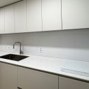 한솔 포그그레이 주방 싱크대 시공 - LX 오로라, 사각 싱크볼