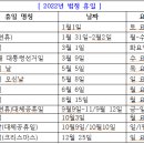 2022년도 법정 휴일 안내~많이들 궁금... 이미지