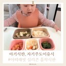아기식판 자기주도이유식 아띠래빗 모듈 실리콘 흡착식판 키즈마일 후기