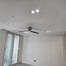 학교형태 | 광주 운암자이포레나 아파트 조명 리모델링, 무몰딩 우물천장과 실링팬 시공 사례