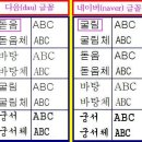 글꼴 - 가변폭 글꼴/고정폭 글꼴 이미지