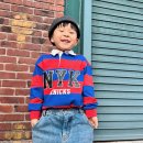 남아 봄옷 NBA KIDS 엔비에이키즈 팀 로고 스트라이프 티셔츠 K251TS050P