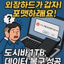 TOSHIBA 1TB 외장하드 디스크 손상에도 데이터 복구 성공! – 수원 데이터케어