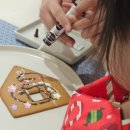 쿠키하우스 만들기 | 이케아 크리스마스 과자집 만들기 진저브레드 쿠키하우스 초코펜 가격 내돈내산 (물엿으로 붙이기)