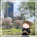 봄날-산책 | [유아 동반/아이랑] 양재천 산책 후기: 봄날 산책, 마켓 구경, 푸드트럭까지!