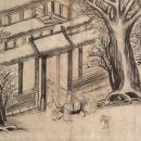 [옛 그림속 우리나무] 정선 ＜사문탈사(寺門脫蓑)＞ 속 측백나무 이미지