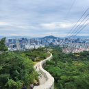 운암교 서쪽 (한양코스모스) | 인왕산 등산코스 지도♧산행시간 (경복궁역1번출구~한양도성성곽길~범바위~정상~윤동주문학관, 3.4km)
