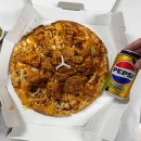 동키치킨앤피자 | 홍대 맘스터치 피자앤치킨 싸이피자 솔직 후기 | 마포 유일 맘스피자점 L사이즈 크기 비교 + 콘치즈...