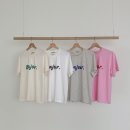 L 봉쥬르 반팔 티셔츠 4color 가을신상 (착샷) 이미지