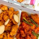대전 서구 맛집 / 한민시장 명물 &#39;한민닭강정&#39; 후라이드반 양념반 닭껍질튀김 포장 후기